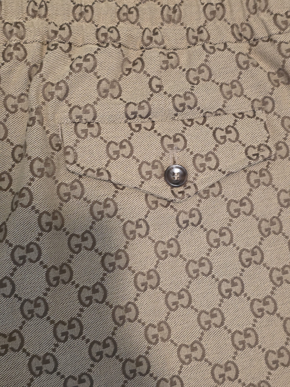Gucci Beige Interlocking GG Canvas Pants - Men's It46 Us30 - Picture 9 of 9
